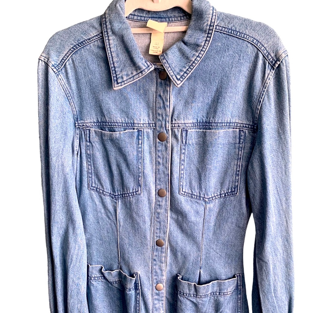 DENIM Bell Sleeve Top